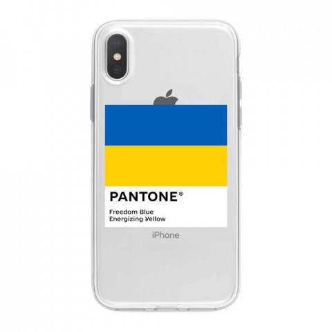 Патриотический чехол для iPhone X и Xs с рисунком "Pantone" Патриотический чехол для iPhone X и Xs с рисунком "Pantone"